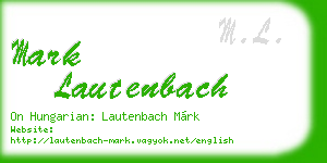 mark lautenbach business card